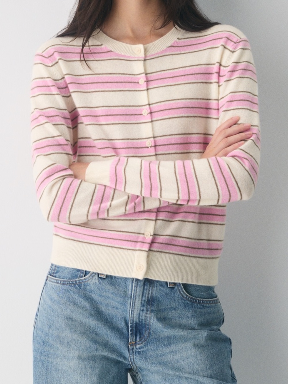 Aritzia Bare Cashmere Noteworthy Cardigan